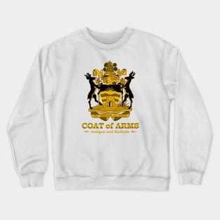 Antigua and Barbuda Coat of Arms Gold Crewneck Sweatshirt